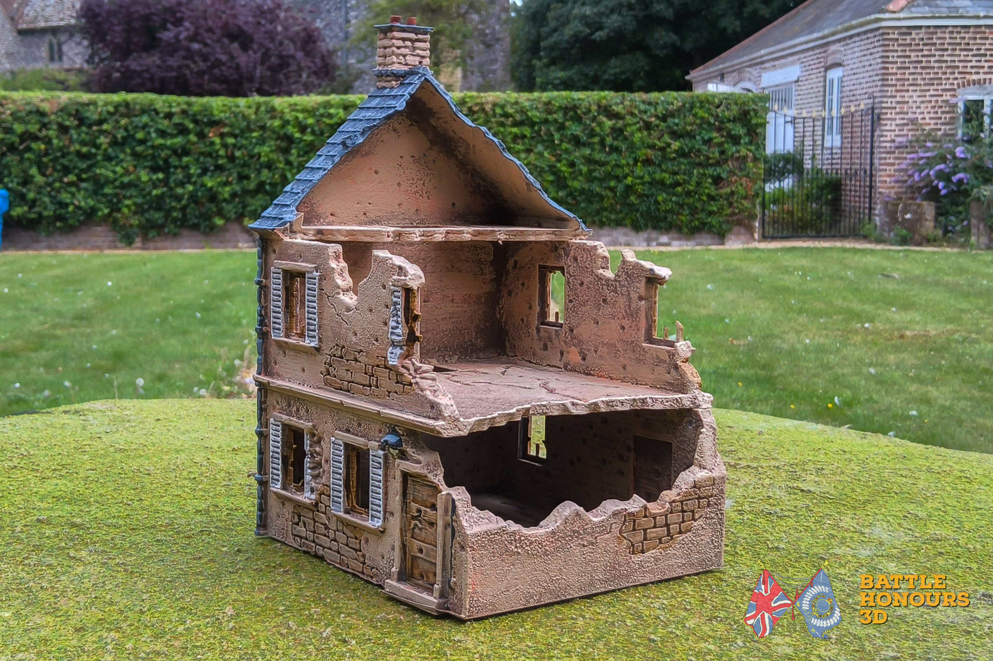 French Destroyed Townhouse 9 Terrain (WW2)