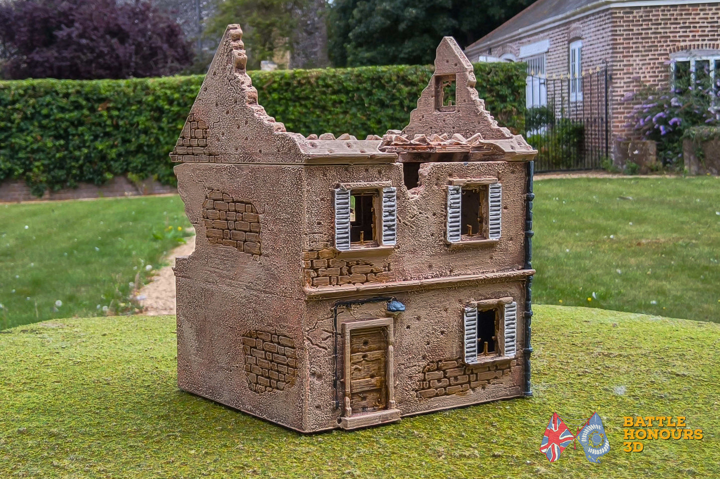 French Destroyed Townhouse 8 Terrain (WW2)