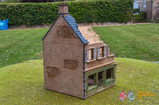 Ciudad destruida francesa