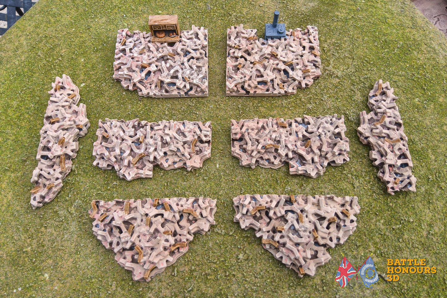 Rubble Terrain Bundle – 10 Piece Scatter Set (WW2)