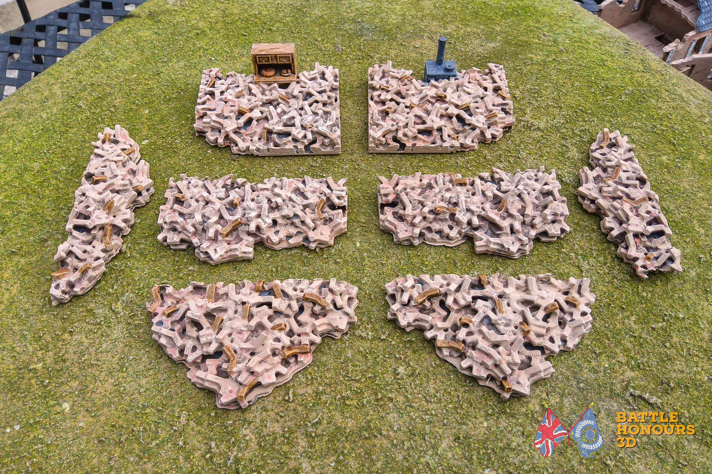 Rubble Terrain Bundle – 10 Piece Scatter Set (WW2)