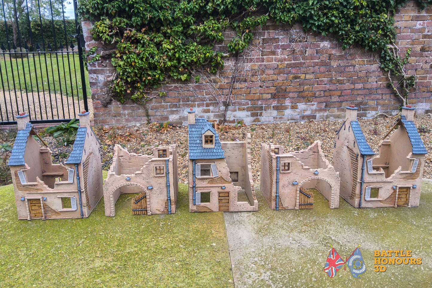 European Town Ruins Terrain Set (WW2)