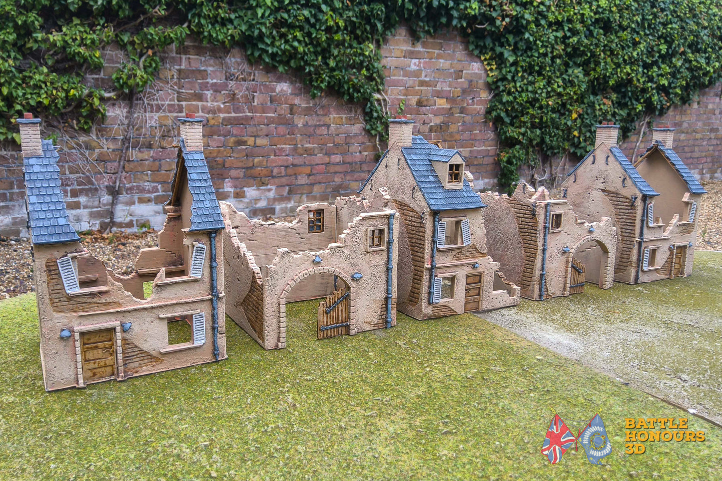 European Town Ruins Terrain Set (WW2)