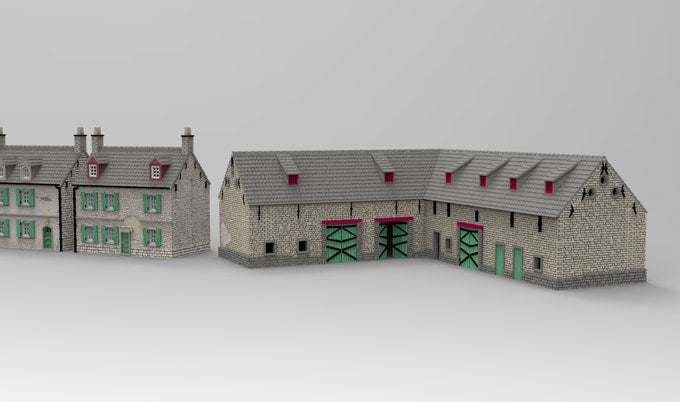 Late Normandy Rural Buildings Set