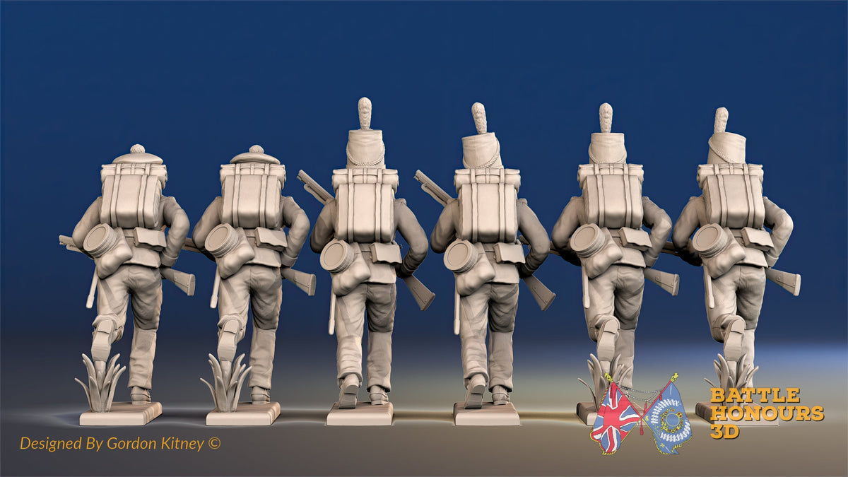60th Rifles advancing mixed rear view alternate