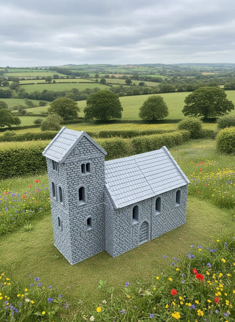 Early Saxon Church terrain model view 3