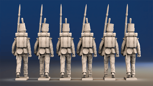 Napoleonic British Grenadier and Light Flank Companies - Stovepipe Shako
