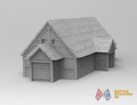 Anglo-Saxon longhouse alternate view included in the village set