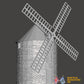 Normandy windmill terrain model