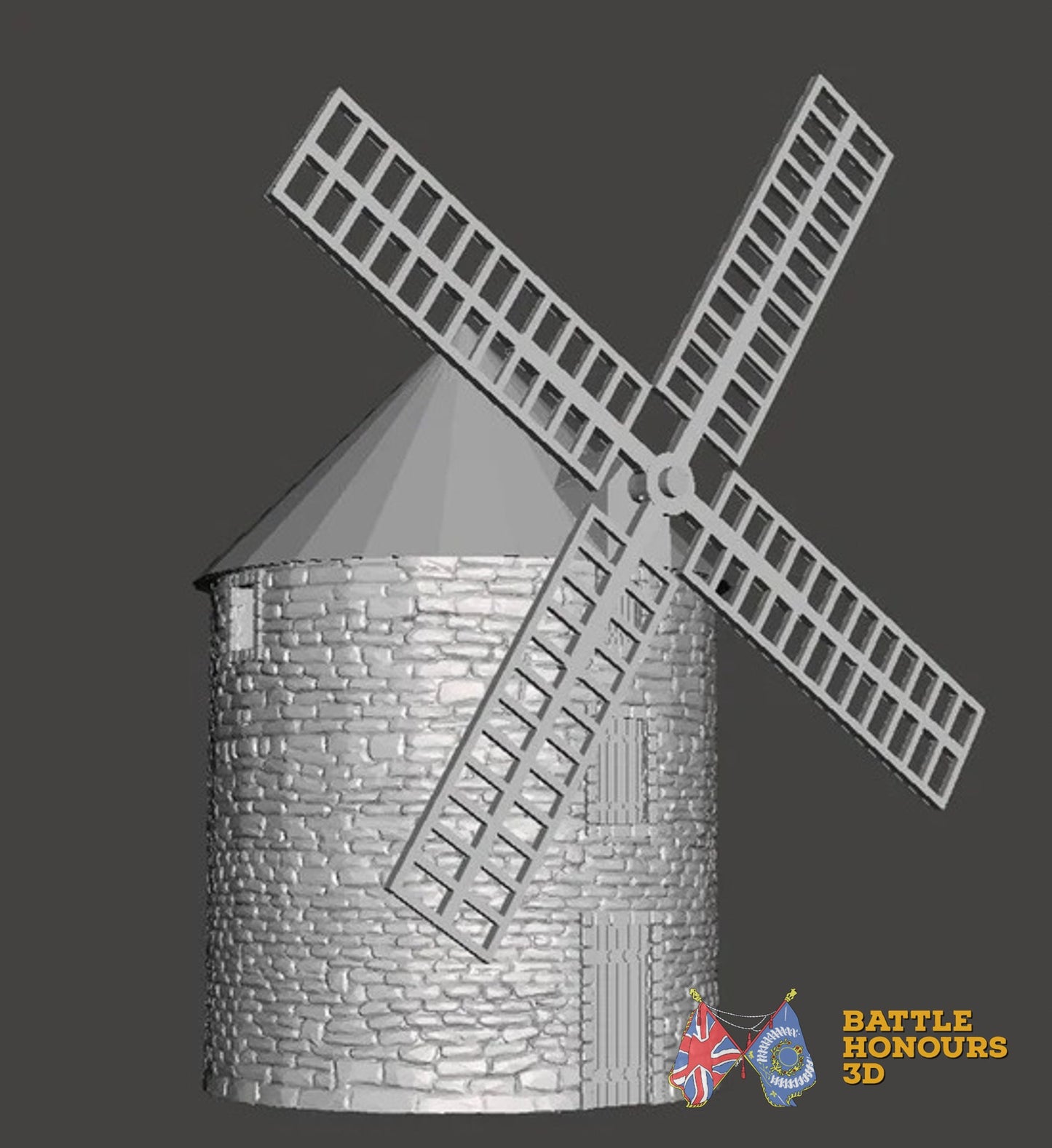 Normandy windmill terrain model