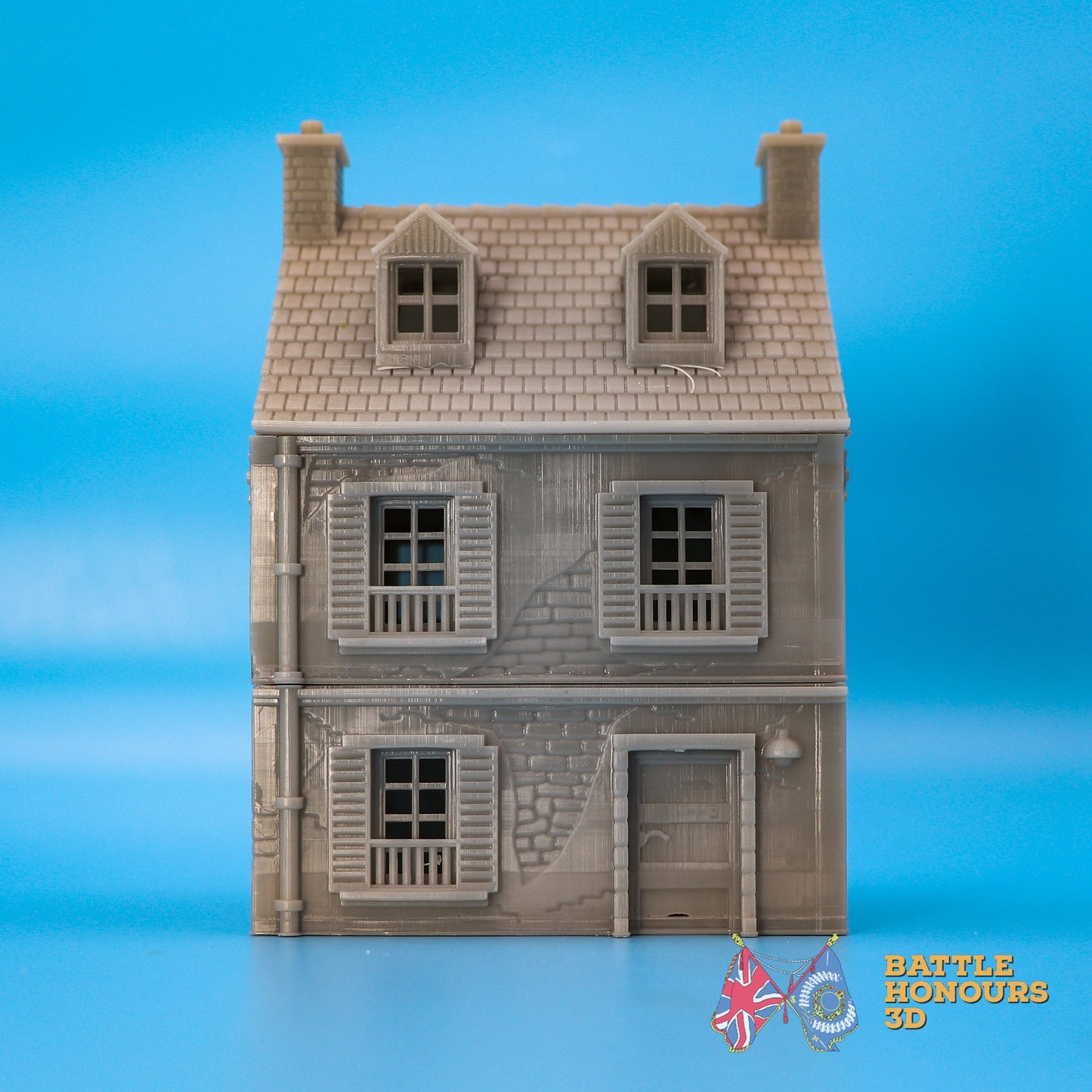 Normandy House 2 terrain model view 1