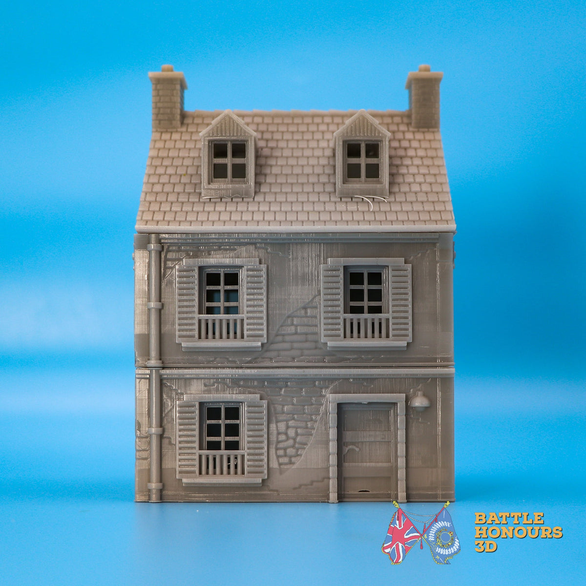 Normandy House 2 terrain model view 1