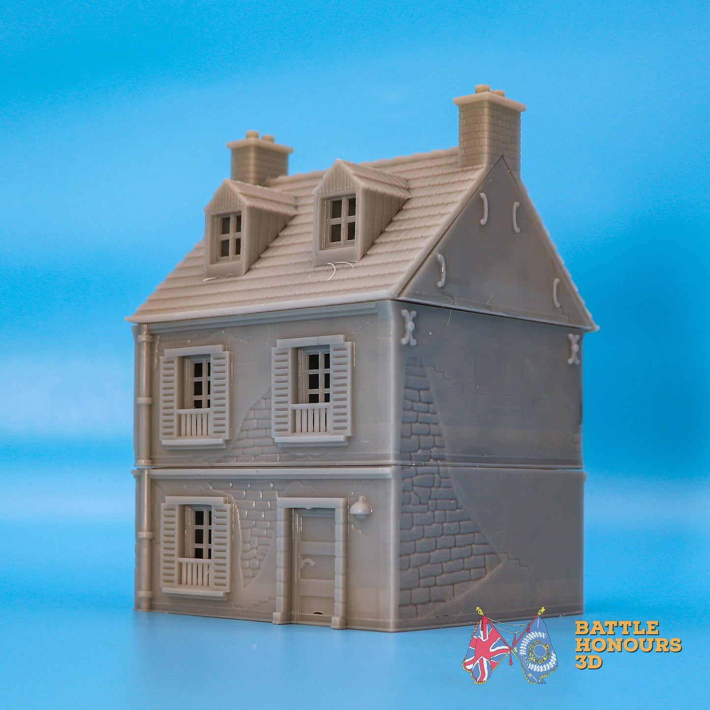 Normandy House 2 terrain model view 4