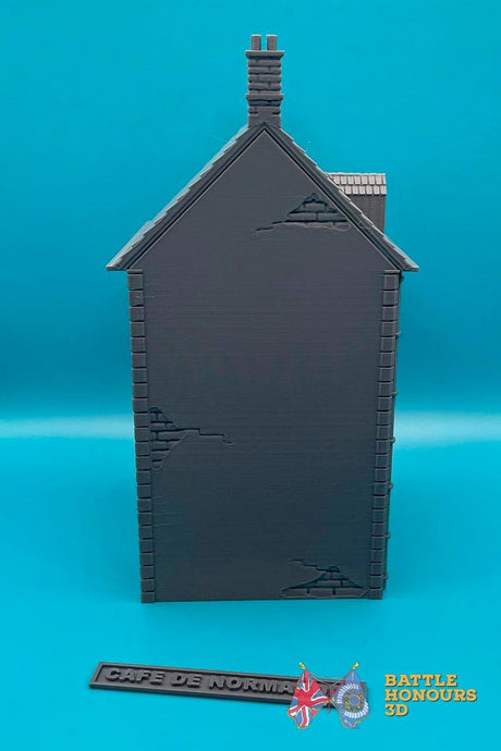 Cafe De Normandie WW2 Normandy building terrain model view 6