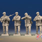WW2 British Commando Green Beret Standing Firing miniature figures front view