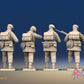 WW2 British Commando Green Beret Standing Firing miniature figures rear view