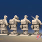 WW2 British Commando Green Beret Kneeling miniature figures rear view