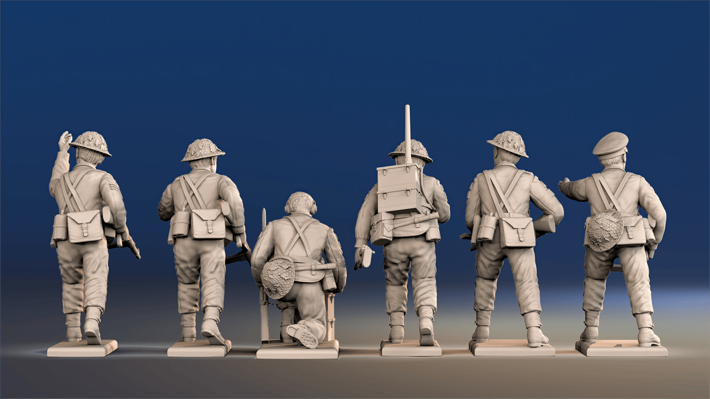 WW2 British Infantry - Command, Battle Dress