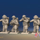 WW2 British Infantry Battle Dress Kneeling miniature figures front view
