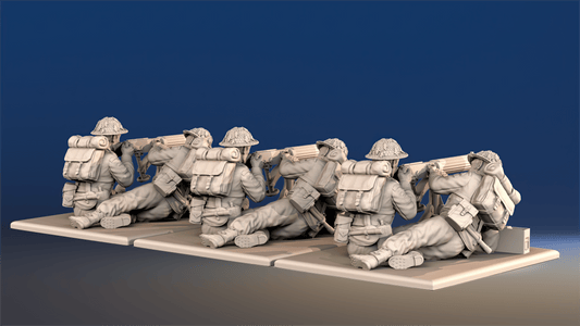 WW2 British Infantry - Vickers Machine Gun Team, Battle Dress