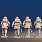 WW2 British Paratroopers - Advancing Bren Gun Team, Helmets