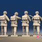 WW2 British Paratroopers Helmet Standing Firing miniature figures rear view