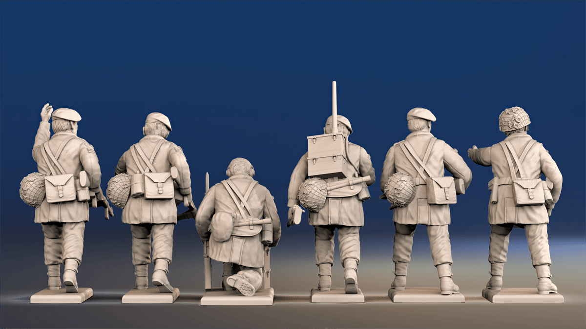 WW2 British Paratroopers - Command, Red Berets