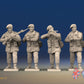 WW2 British Paratroopers Red Beret Standing Firing miniature figures front view