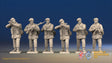 WW2 British Paratroopers Red Beret Standing Firing miniature figures front view