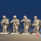 WW2 British Paratroopers Red Beret Kneeling miniature figures front view