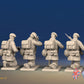 WW2 British Paratroopers Red Beret Kneeling miniature figures rear view