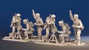 British Royal Marine mortar team view 1