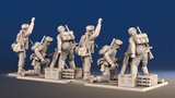 British Royal Marine mortar team view 2