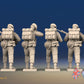 WW2 British Royal Marine Commando Green Beret Standing Firing miniature figures rear view