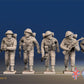 WW2 British Infantry Battle Dress Advancing miniature figures front view