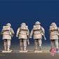 British Commandos advancing in smocks rear view