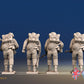 Royal Marine Bren gun team in battle dress rear view