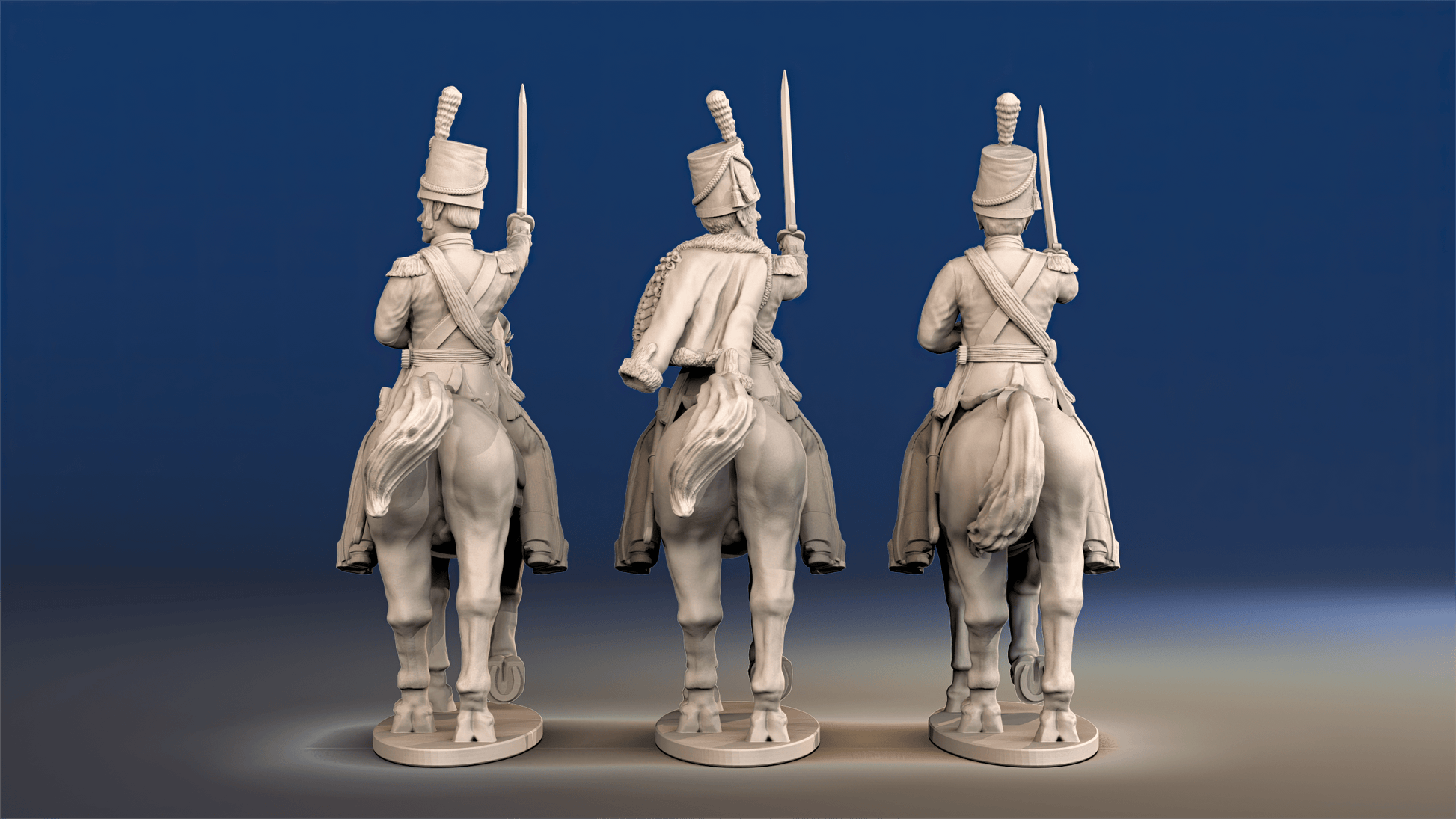 Napoleonic British Mounted Colonel Shako set 1 rear view