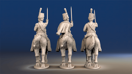 Napoleonic British Mounted Colonel Shako set 1 rear view
