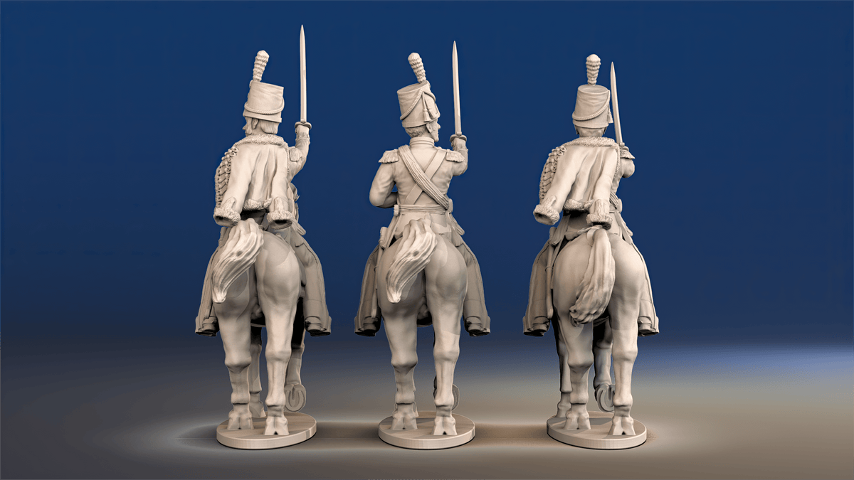 British mounted colonels shako set 2 rear view