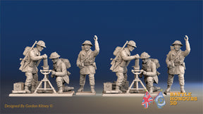 British Commandos smock mortar team