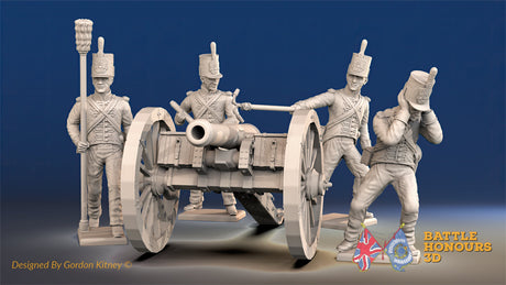British foot artillery firing alternate view