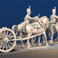 Napoleonic British Foot Artillery gun limber rear view