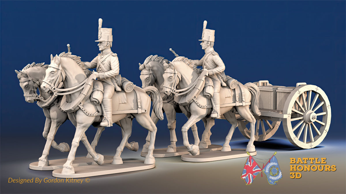 British foot artillery limber alternate view