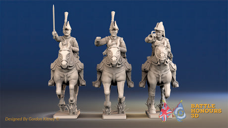 British Heavy Dragoons command galloping alternate view