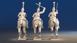 Napoleonic British Heavy Dragoons galloping set 1 rear view