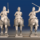 British heavy dragoons galloping set 2 rear view