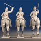 Napoleonic British Heavy Dragoons galloping set 3 rear view