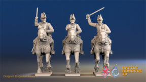 British Heavy Dragoons galloping set 3 alternate view