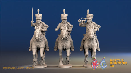 British Hussar bell shako command galloping alternate view